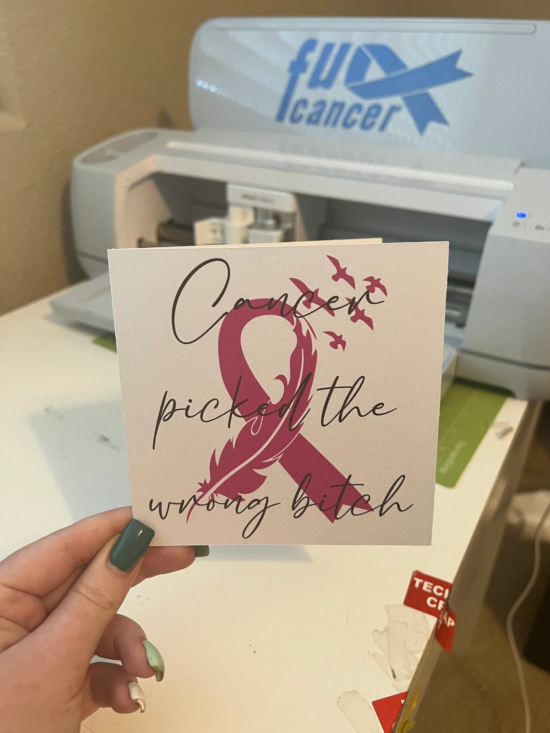 Cancer Picked The Wrong Bitch Card