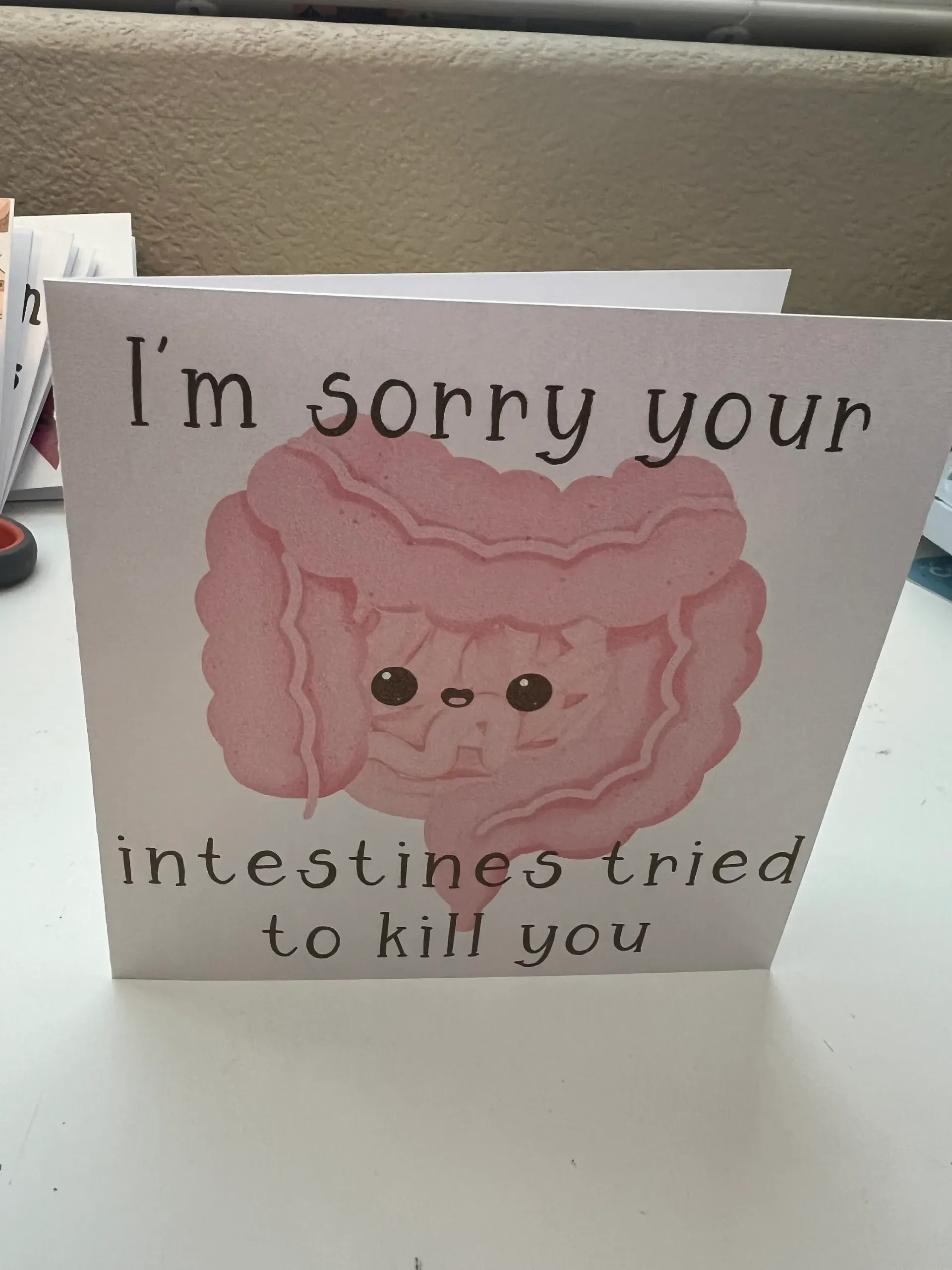 I’m Sorry Your Organ Tried to Kill You Card