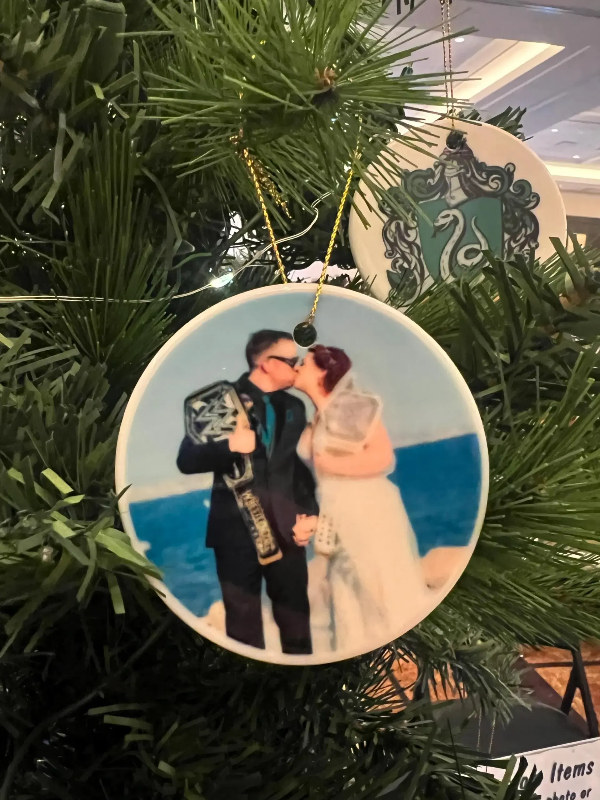 Custom Photo Ceramic Christmas Ornaments