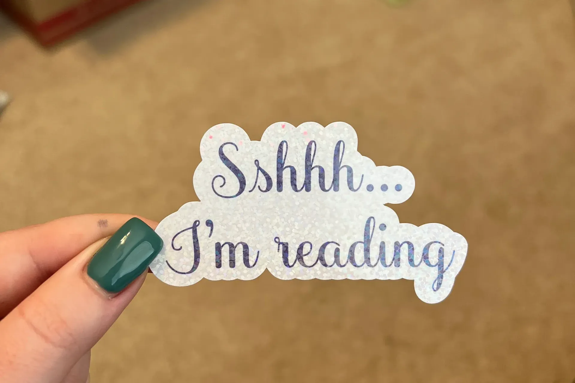 Sshhh I'm reading Sticker