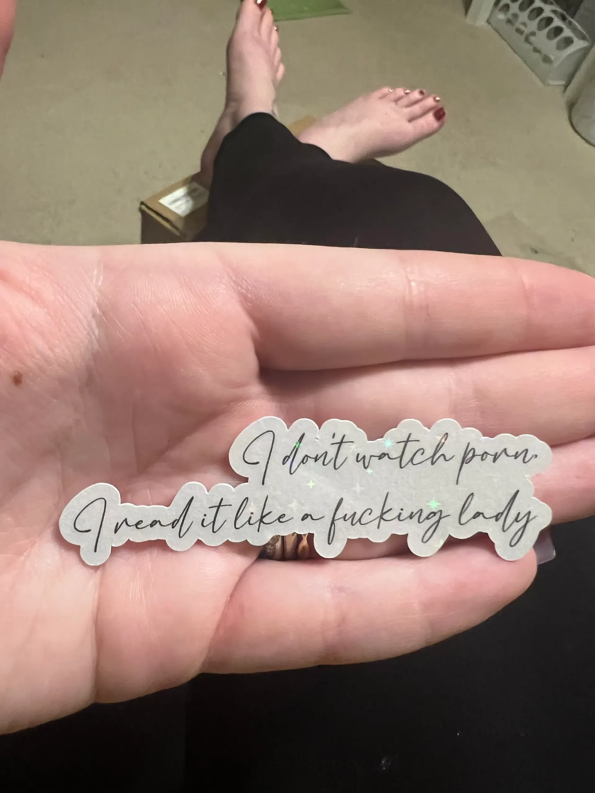 I Don't Watch Porn, I Read It Sticker