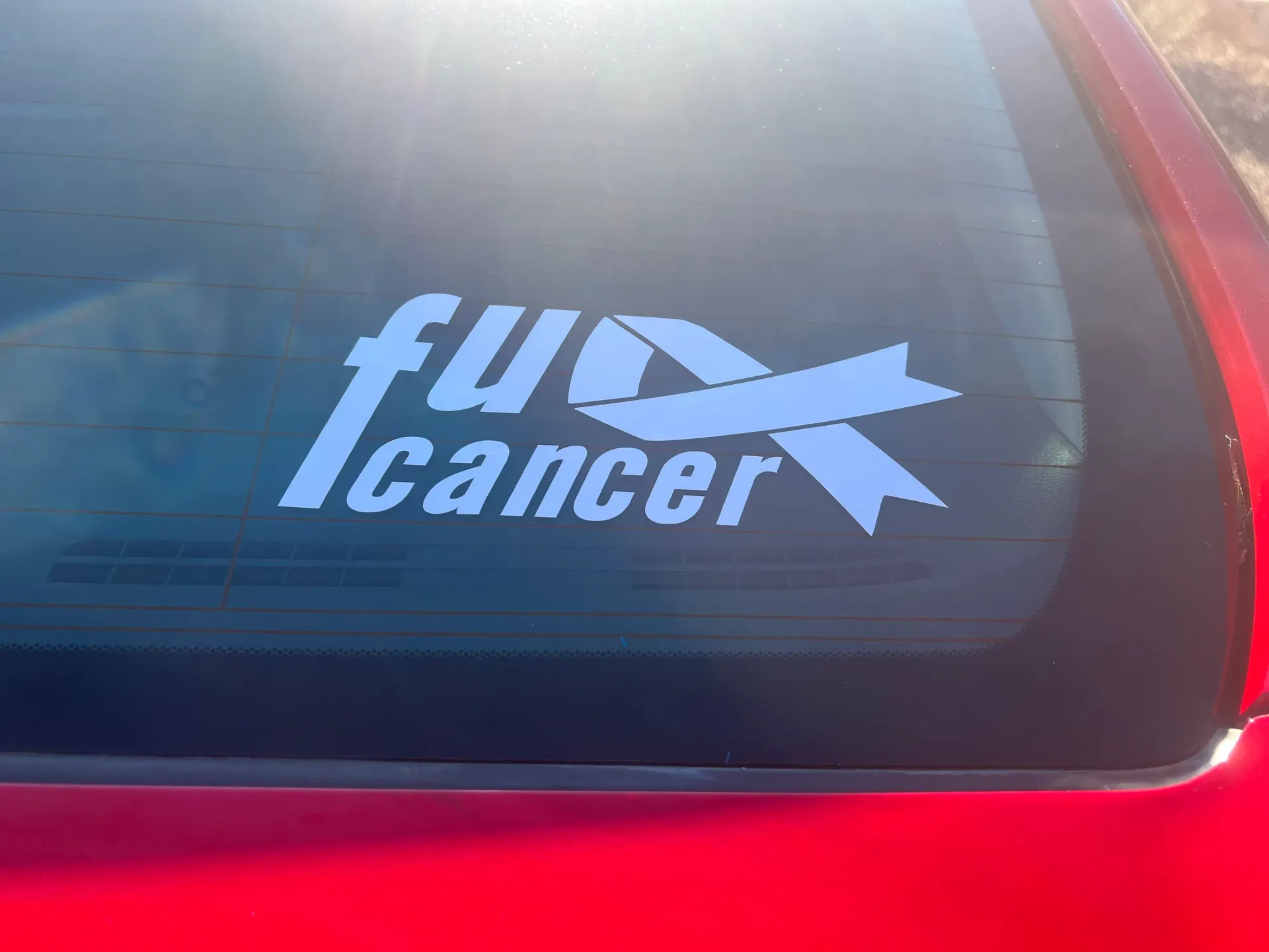 Fuck Cancer Vinyl Decal