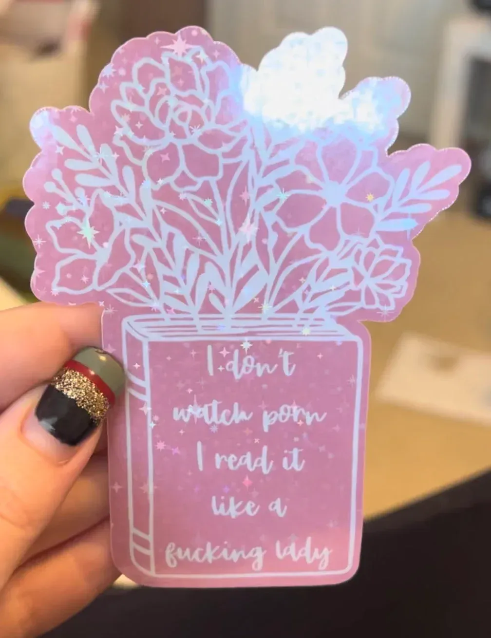 I Don't Watch Porn, I Read It Book Sticker