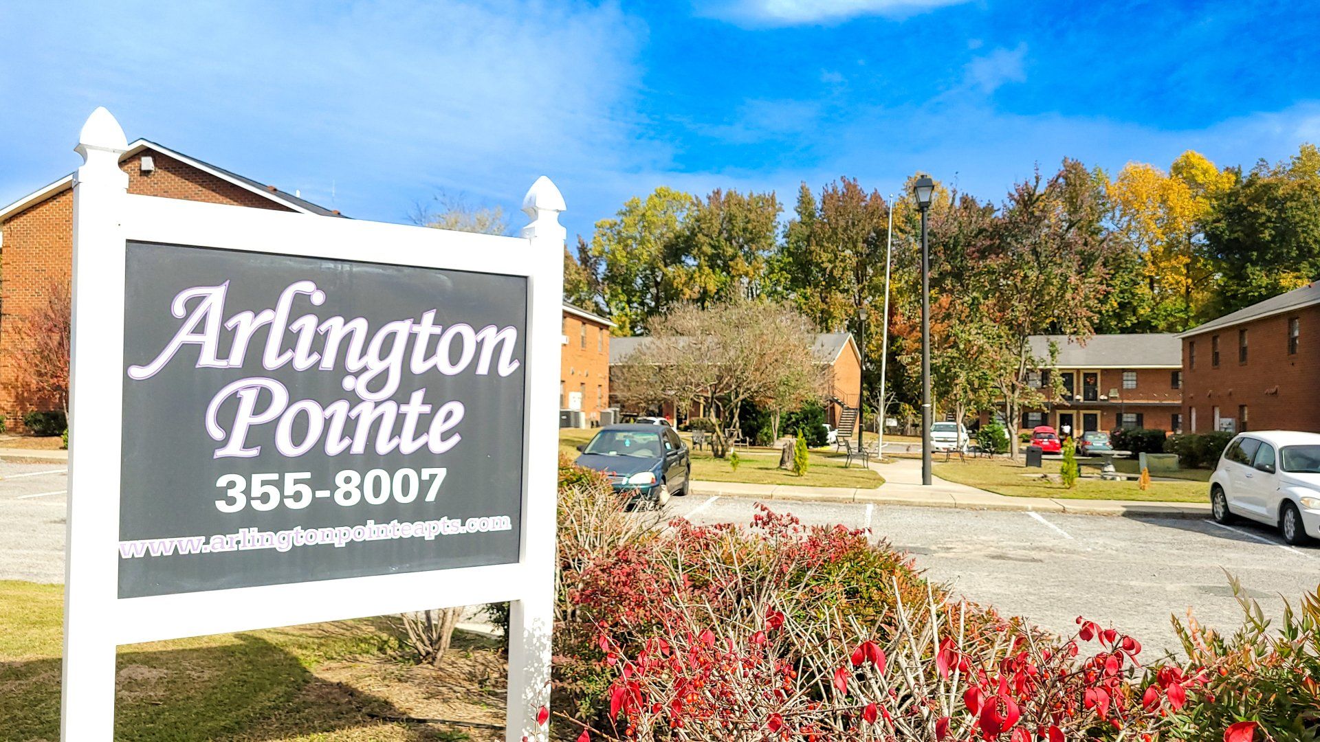 Arlington Point Apartment sign