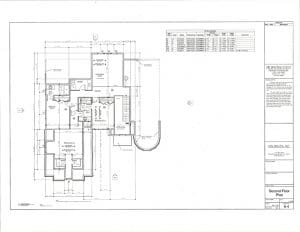 A black and white floor plan of a house.