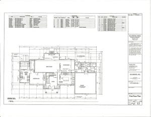 A black and white floor plan of a house.