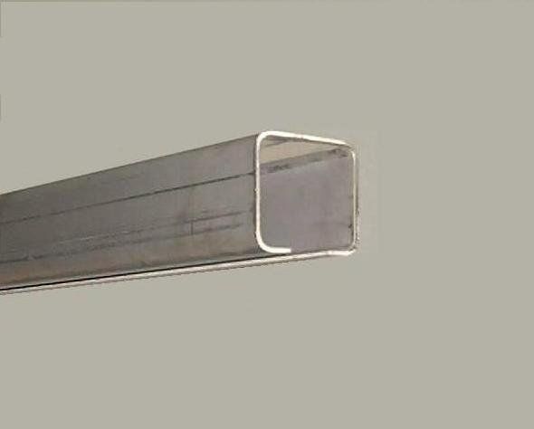 Std. Enclosed Track,  304 Stainless Steel, 10' Lengths