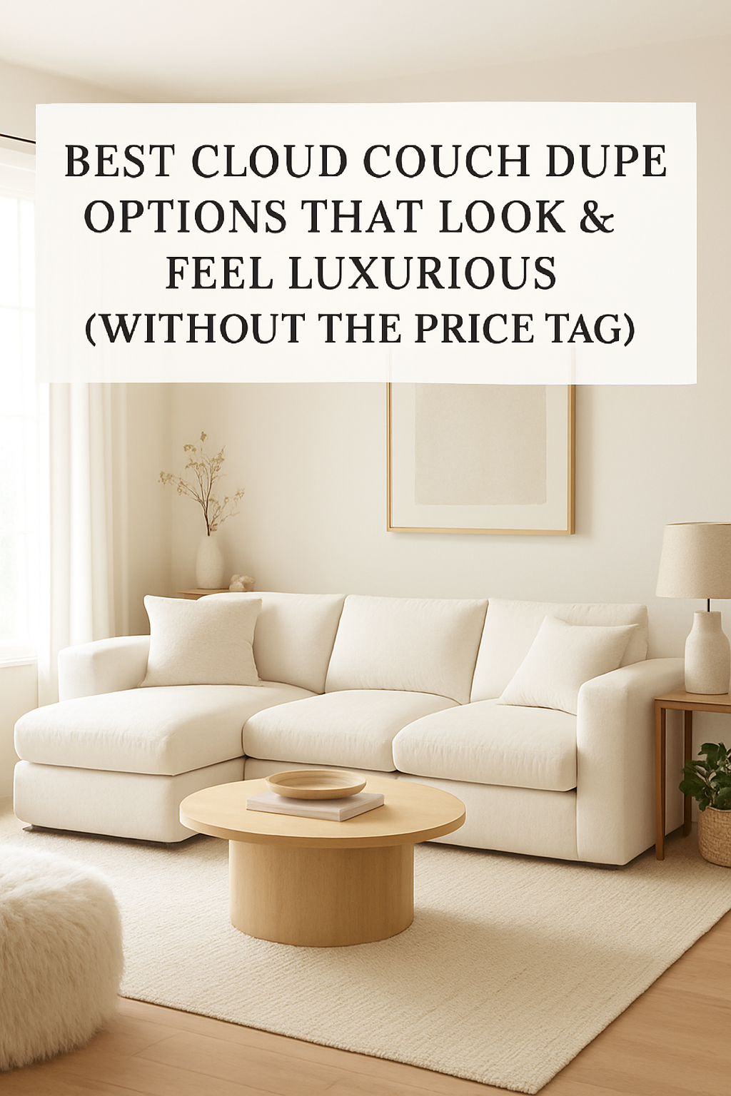 white cloud couch dupe