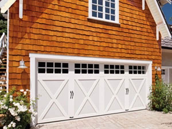 White Paneled Carriage Door — Big Rock, IL | J&D Door Sales Inc.