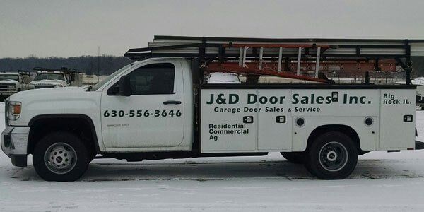 Garage Door Services — J&D Door Sales Truck in Big Rock, IL