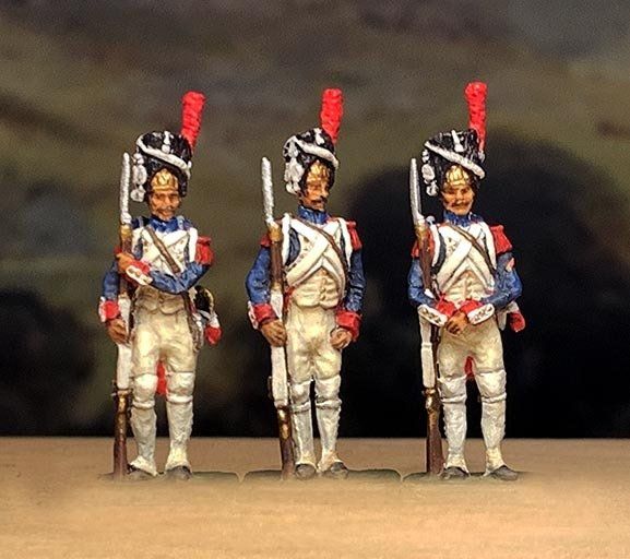 Soldatini 1/72 FRENCH LINE INFANTRY 1812 COMMAND MARCHING FRANZNAP FA 063A 