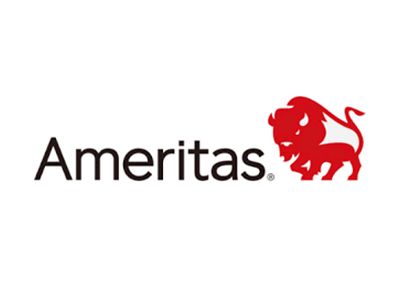 The ameritas logo has a red lion on it.