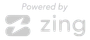 A logo for a company that is powered by zing