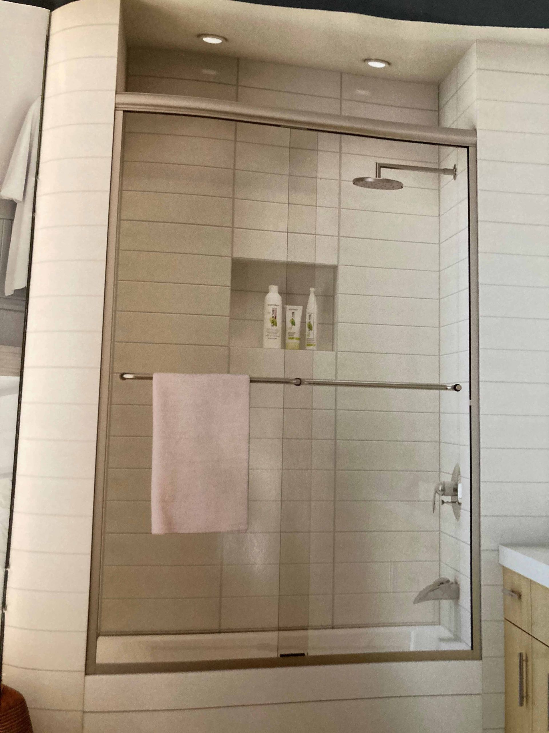 Small Bathroom Glass Door — Milwaukee, WI — Luhman’s Glass