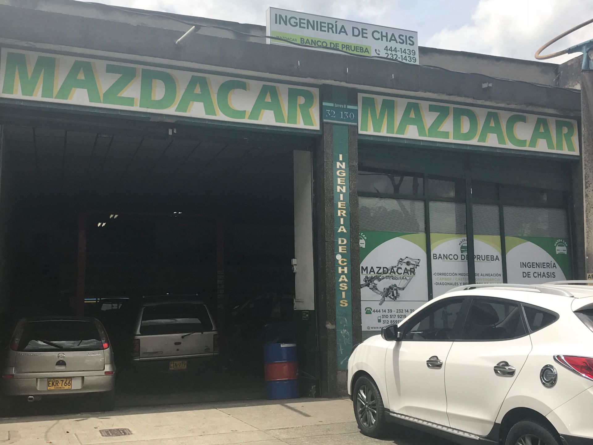 Banco de Prueba MAZDA CAR Ingeniería de Chasis - Servicio de mecánica