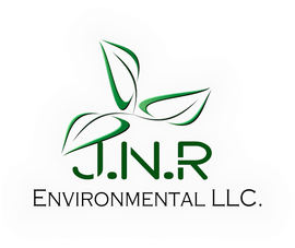 J.N.R Environmental LLC logo with green leaf design and black text on white background