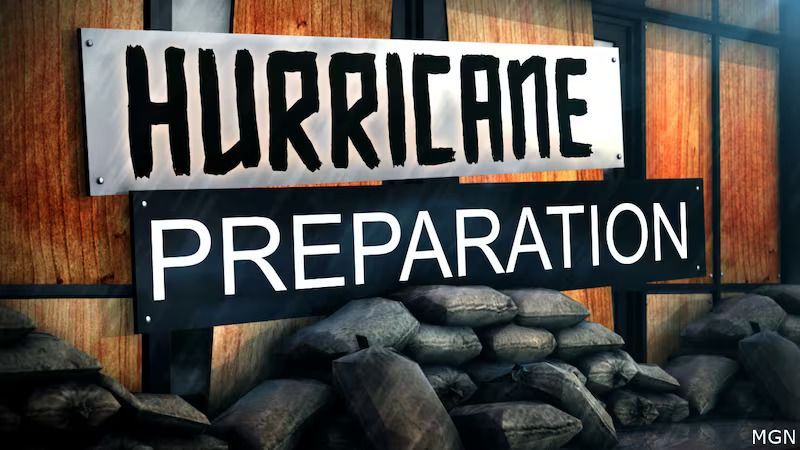 A sign that says hurricane preparation on it