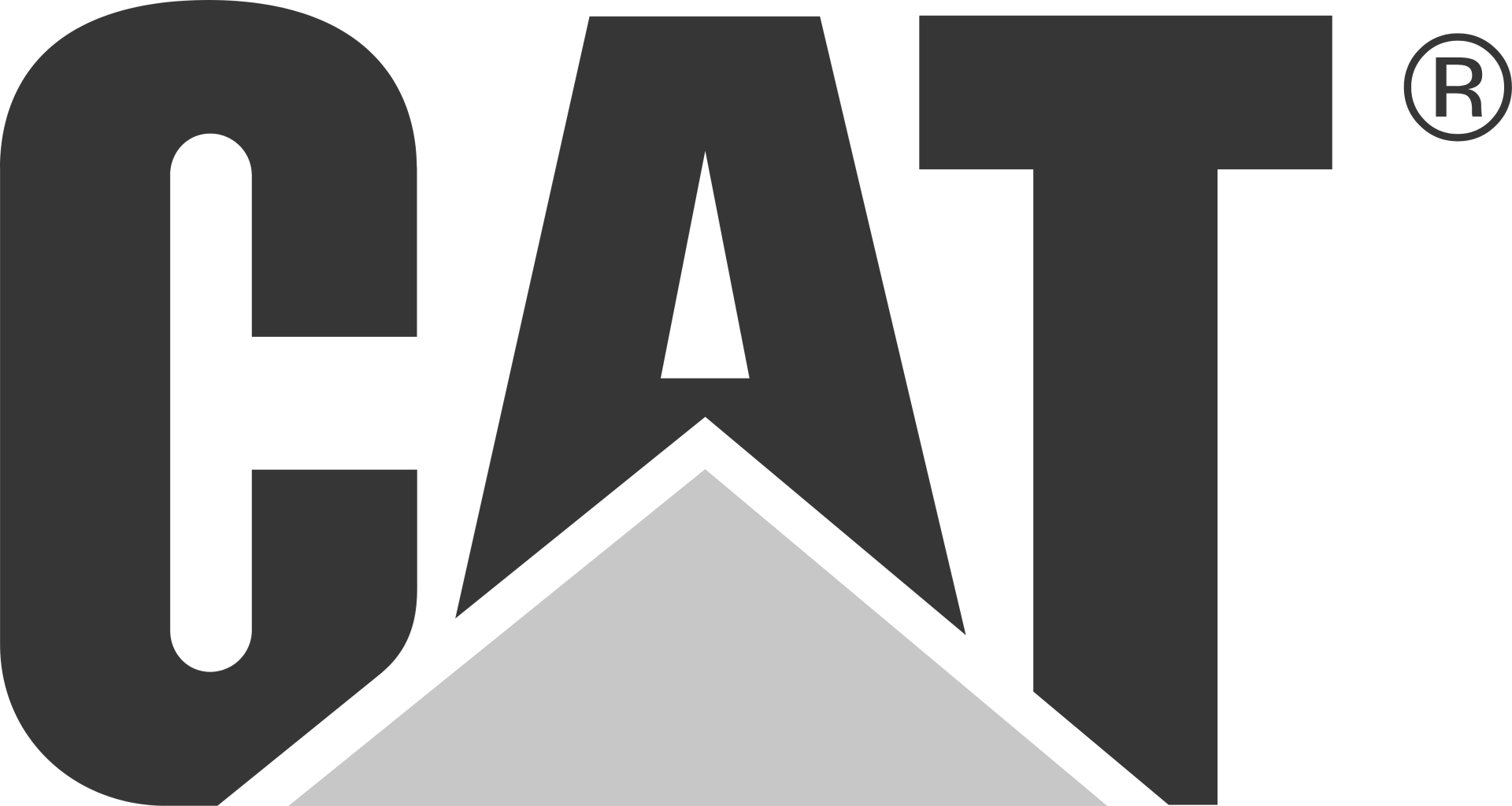 Le logo du chat est noir et blanc et ressemble à une montagne.