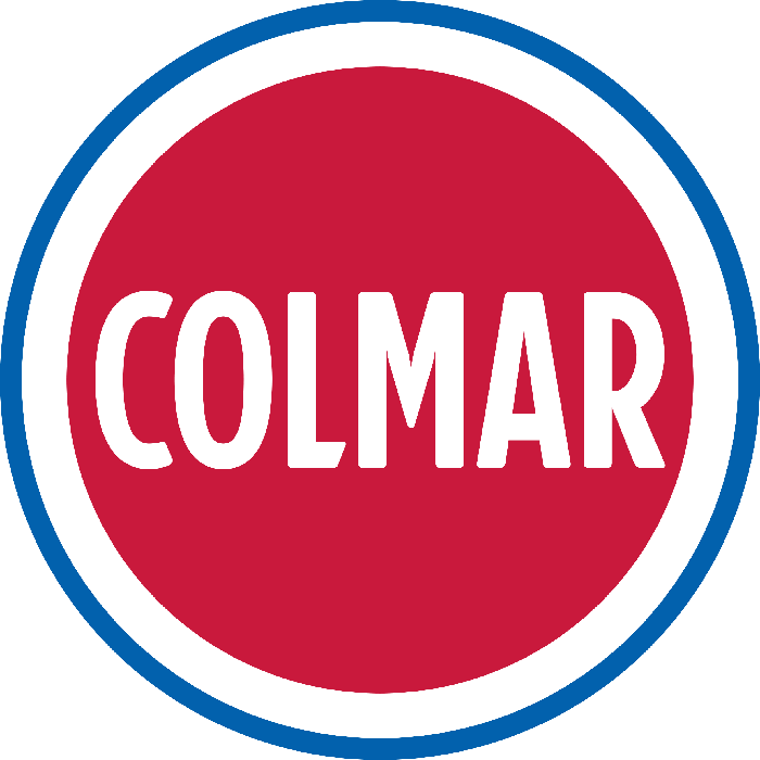 Un cercle rouge avec le mot colmar dessus