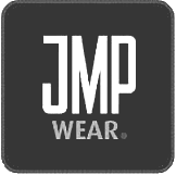 Un logo noir et blanc pour jmp wear.