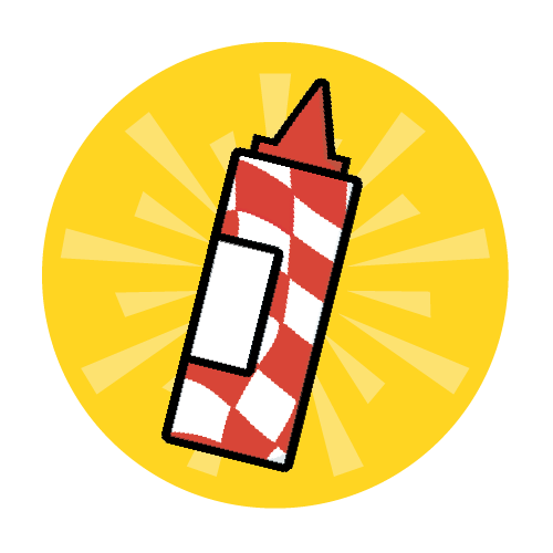 Icon of a sauce bottle