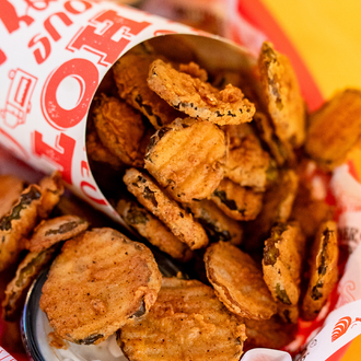 Clucker's fried pickles