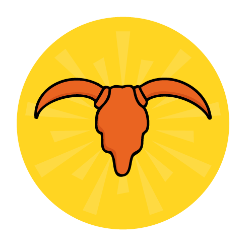 Icon of a bull head