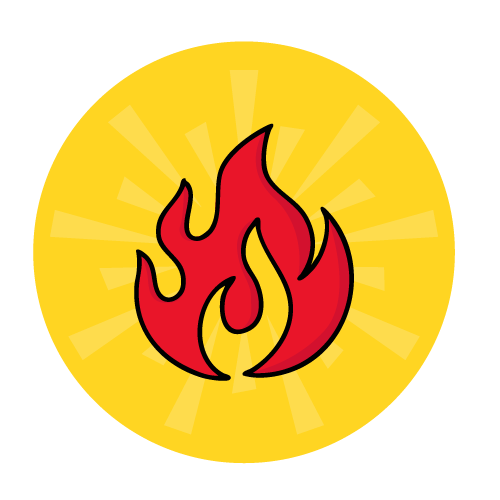 Icon of a flame