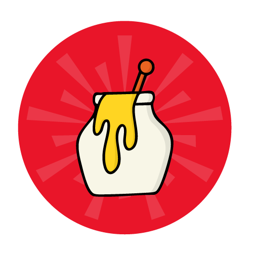 Icon of a honey pot