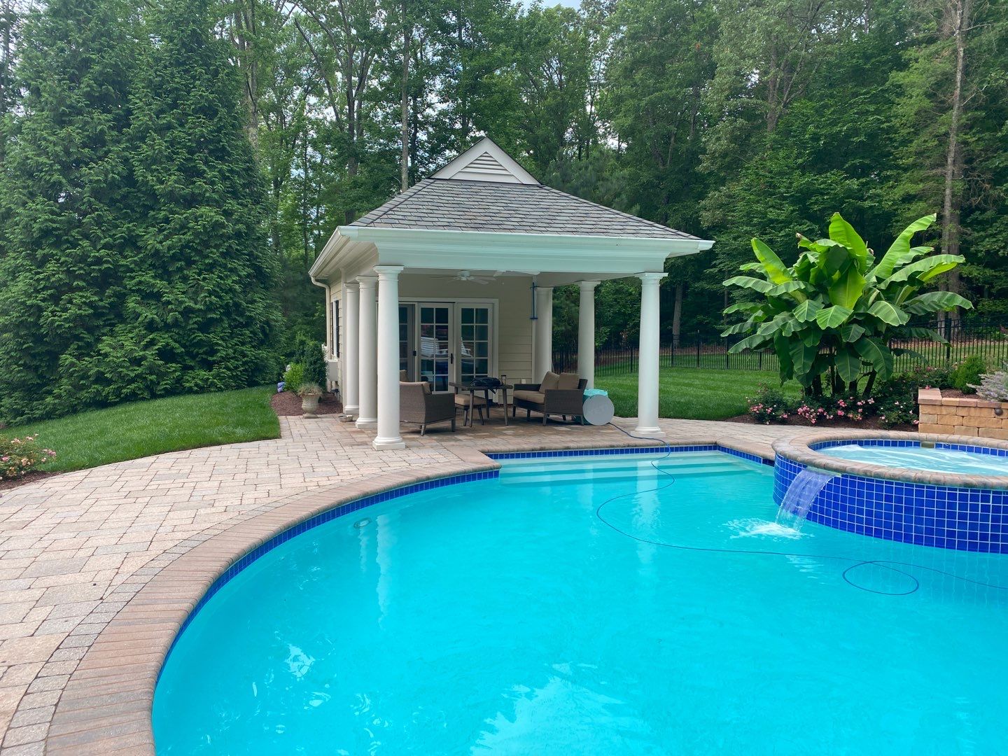 Before Pool House Project — Henrico, VA — CB Chandler Construction