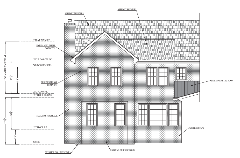 House Blueprint Drawing — Henrico, VA — CB Chandler Construction