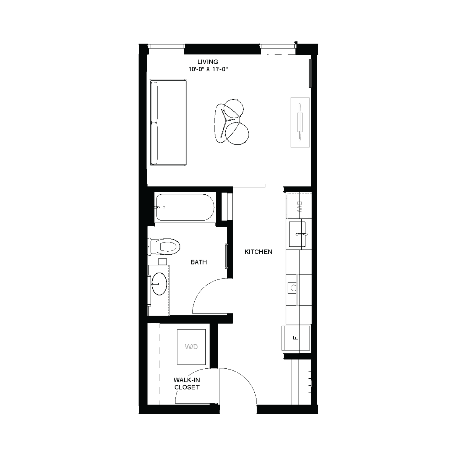 studio floor plan - s1