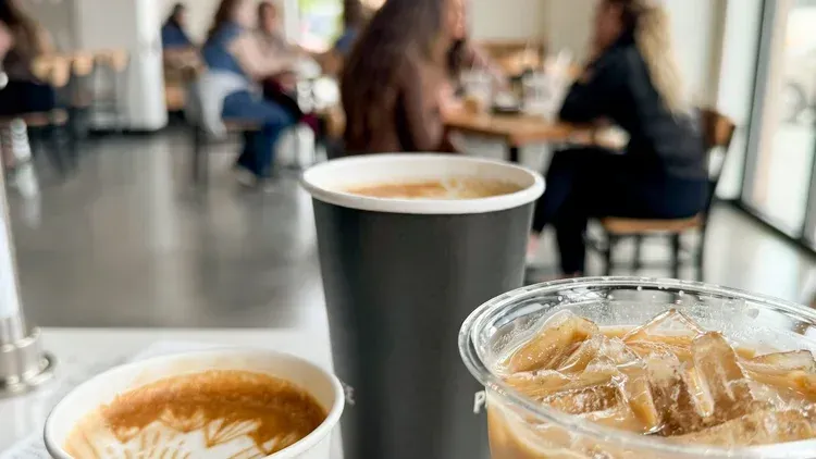 Phoenix Coffee Shop close up of drinks
