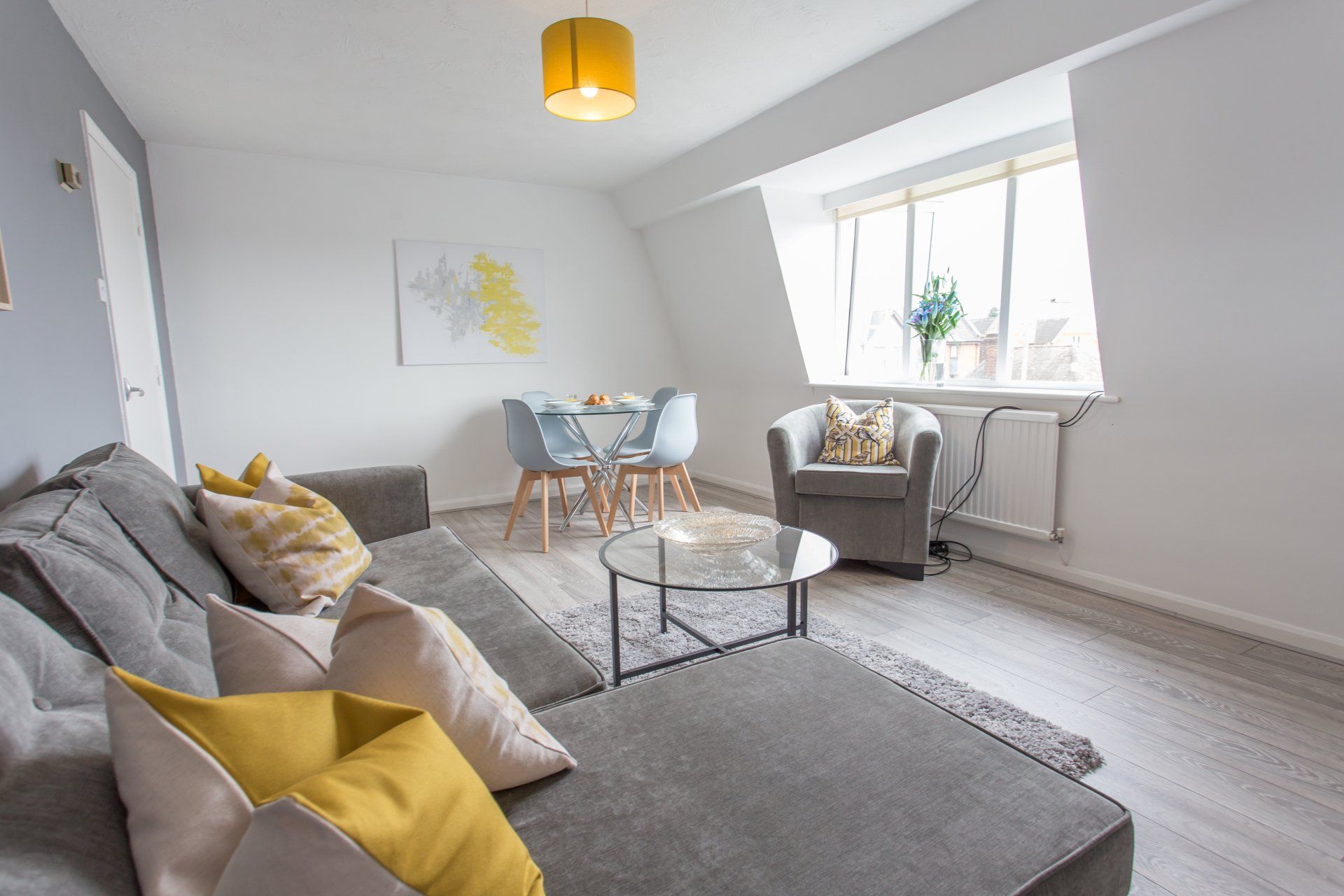 Open plan living room