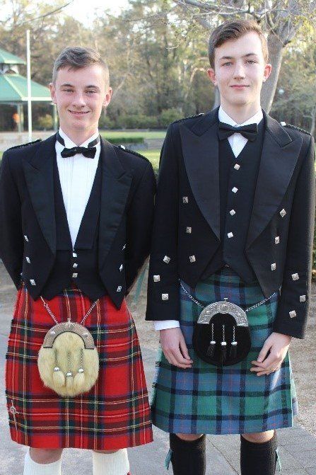 A Scotsman In Full Kilt Formal Wear Including A Bonnie Prince Charlie