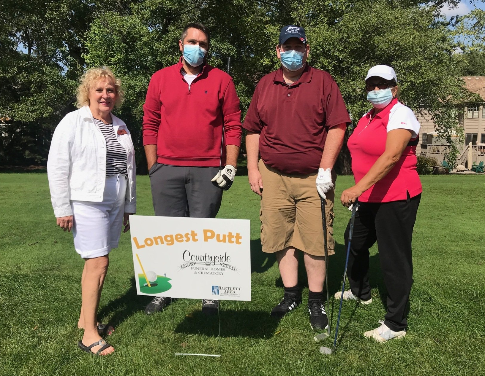 Countryside Funeral Home Staff sponsor Bartlett Area Chamber Annul Golf Outing