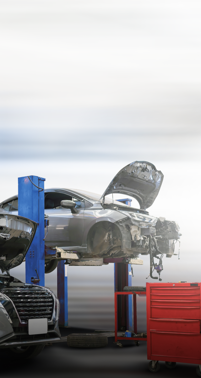 Car on lift | Bonnettes Automotive Inc