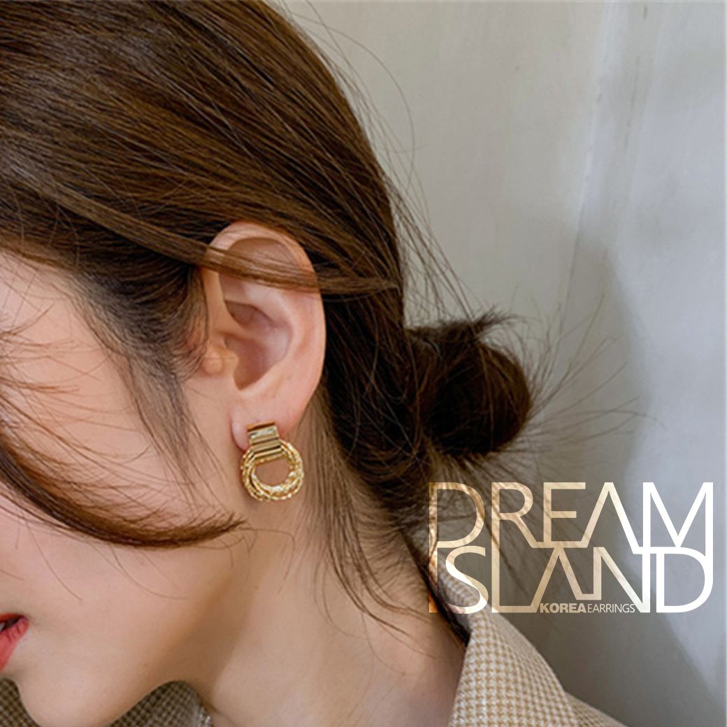 【DI飾品】S925銀針新款潮圓圈耳環女網紅氣質歐美風耳環