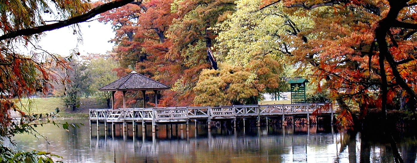 Bridge and gazebo - Newport, Arkansas