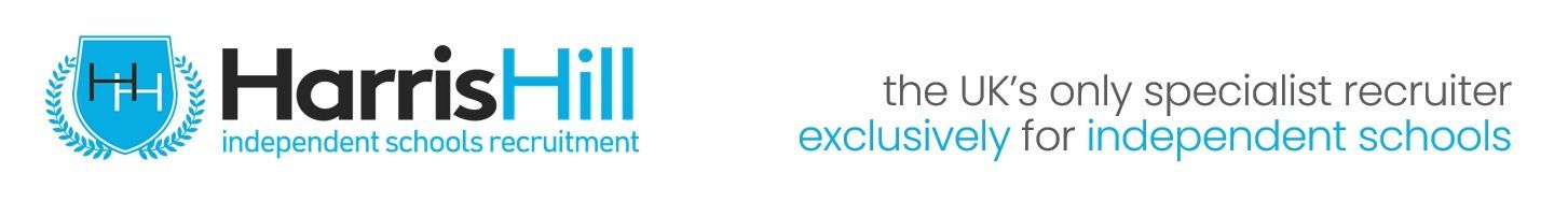 Logo for Harris Hill, a recruitment agency exclusively for independent schools in the UK.