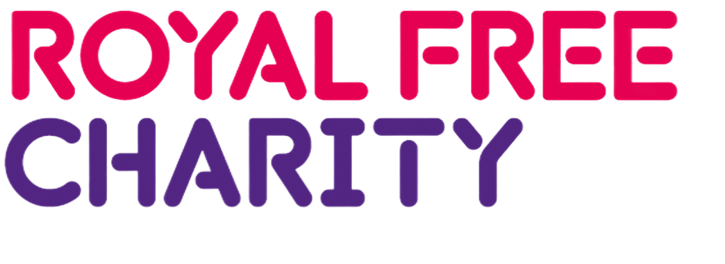 Royal Free Charity logo in pink and purple.