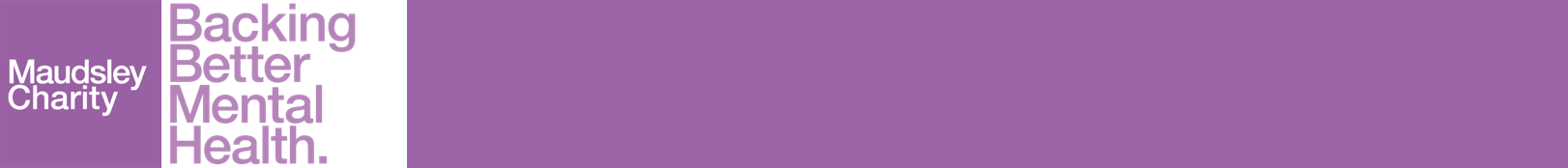 Logo of Malorsey Charity, backing better mental health, on a purple background.