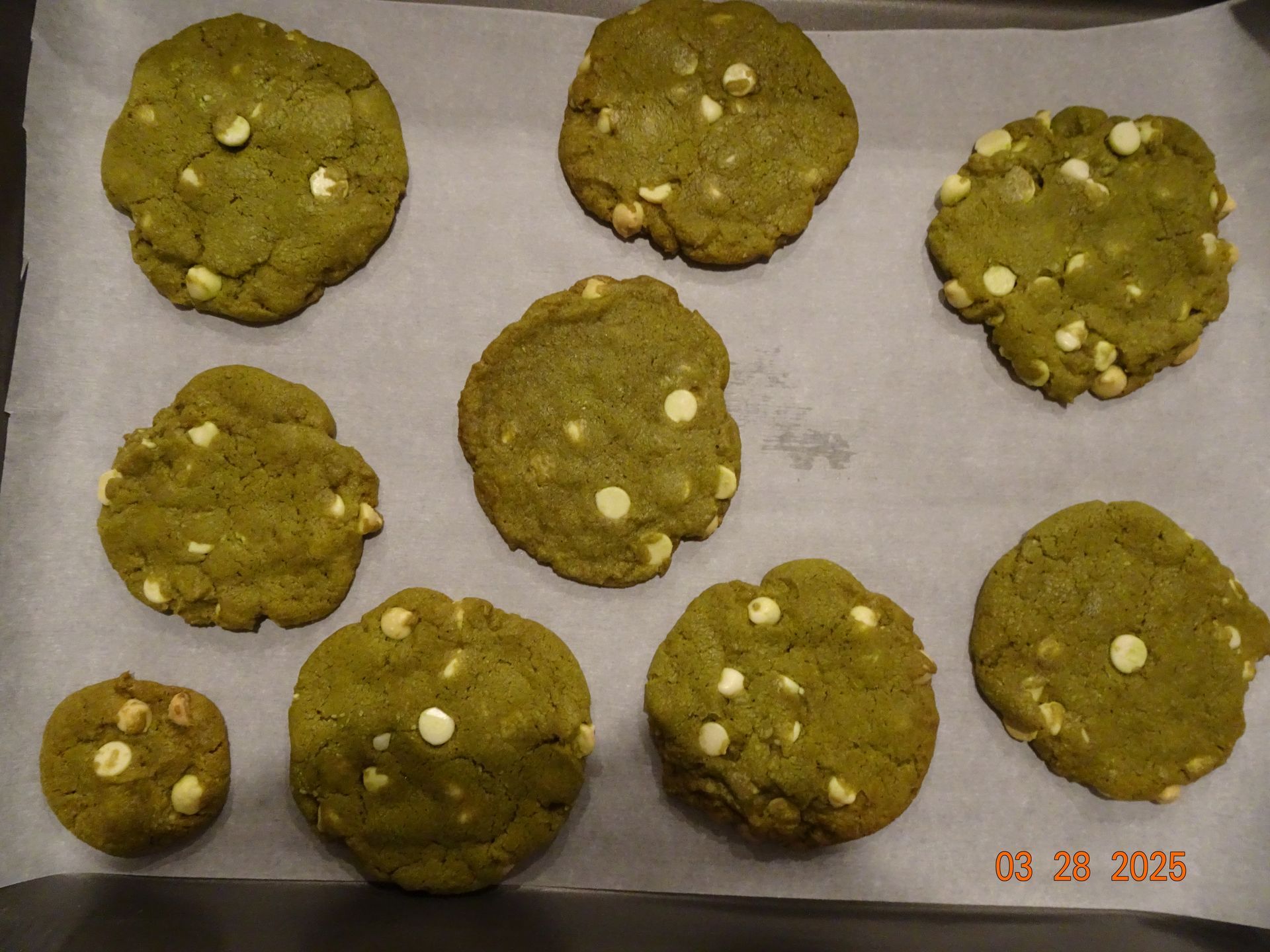 Matcha Chocolate Chip Cookies