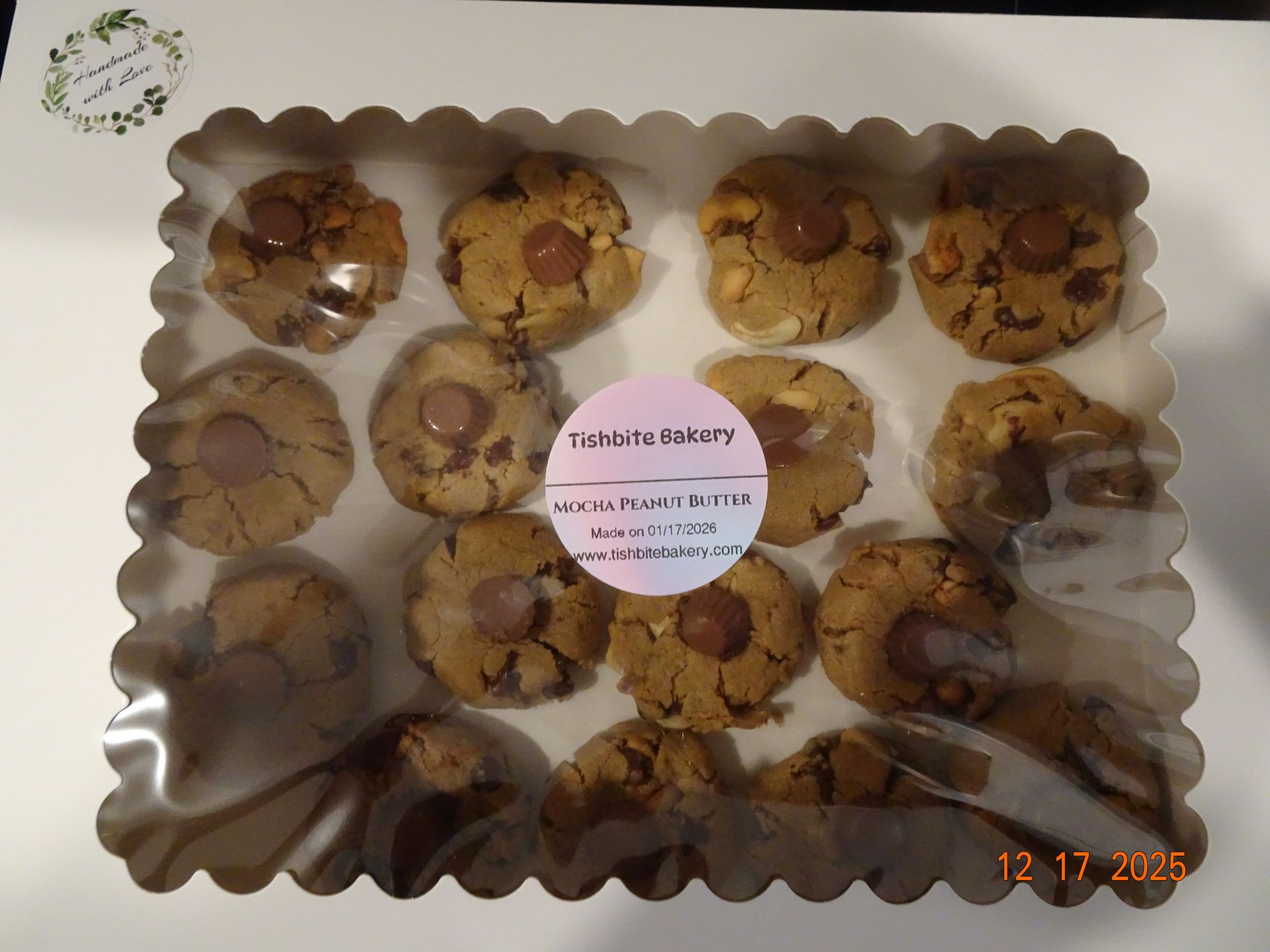 Mocha Peanut Butter Cookies