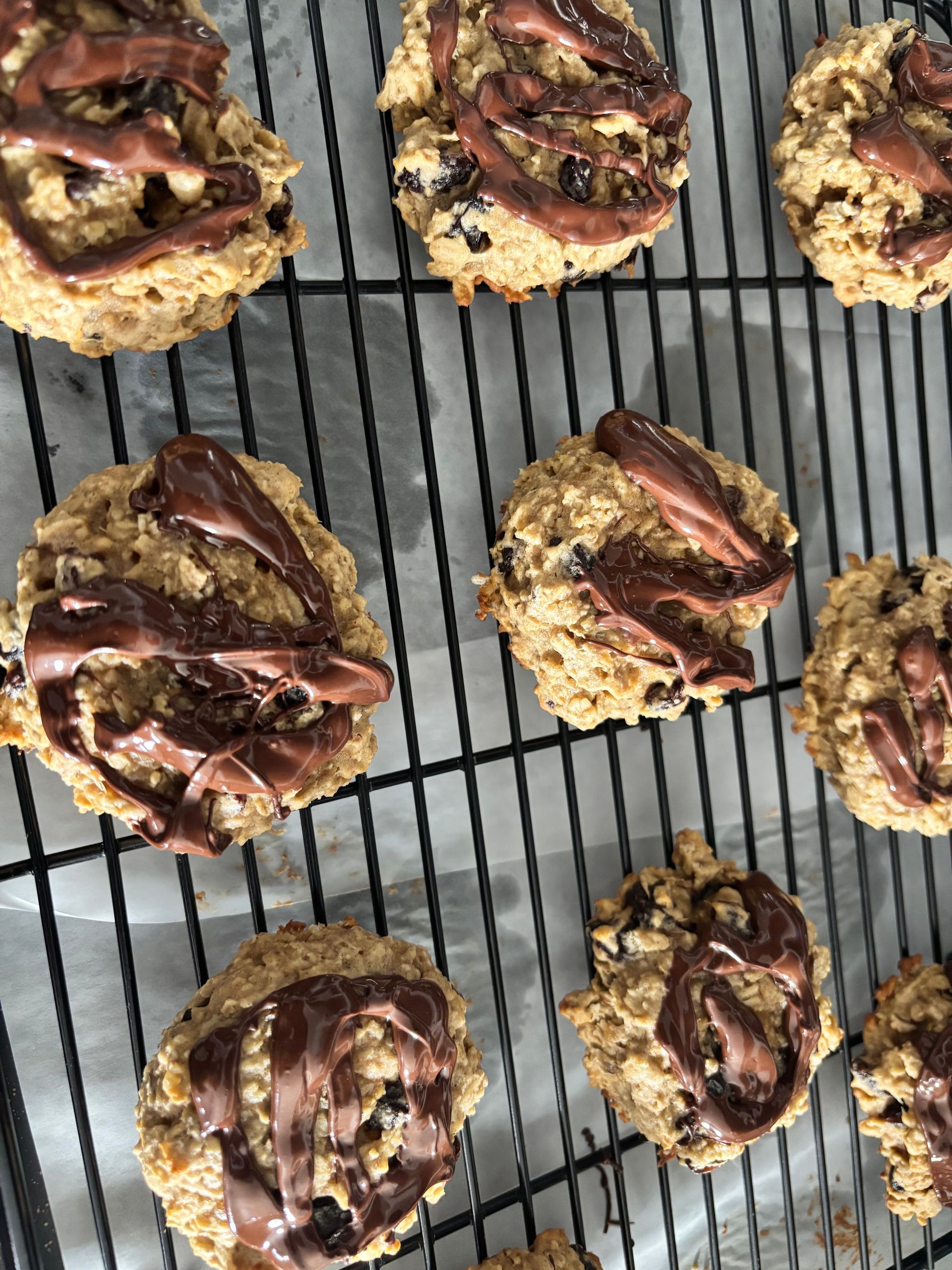 Banana Oatmeal Raisins Breakfast Cookies