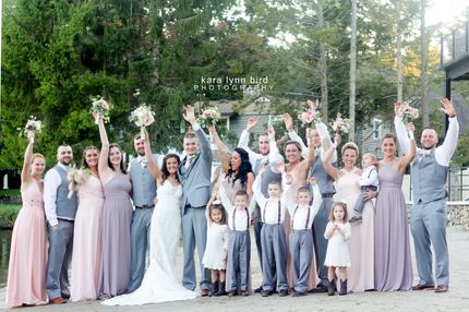 gold bridesmaid dresses uk Short Sleeves Mermaid Sequins Gold Bridesmaid Dresses with Ruffles Split  DTB148 – DressTok.co.uk main image 1
