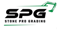 A logo for a company called Stone Pro Grading, LLC