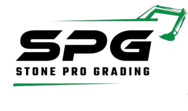 A logo for a company called Stone Pro Grading, LLC