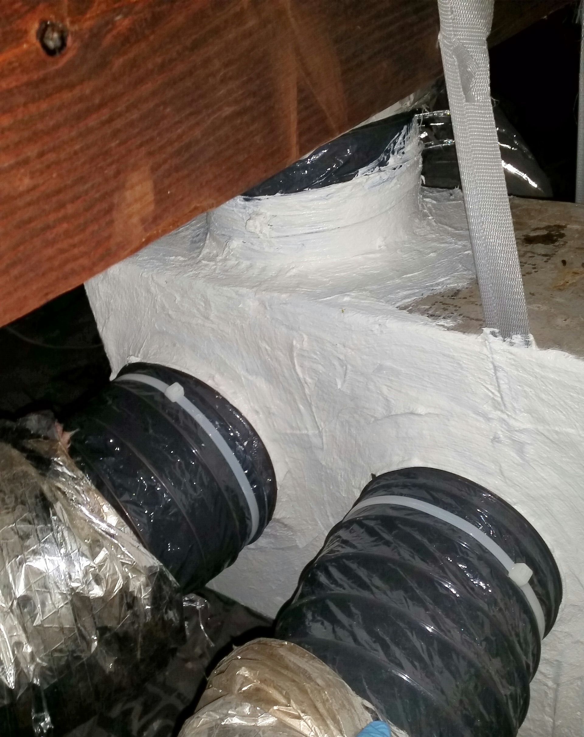 Sealed Ducts paid for by Entergy Solutions Residential Rebates