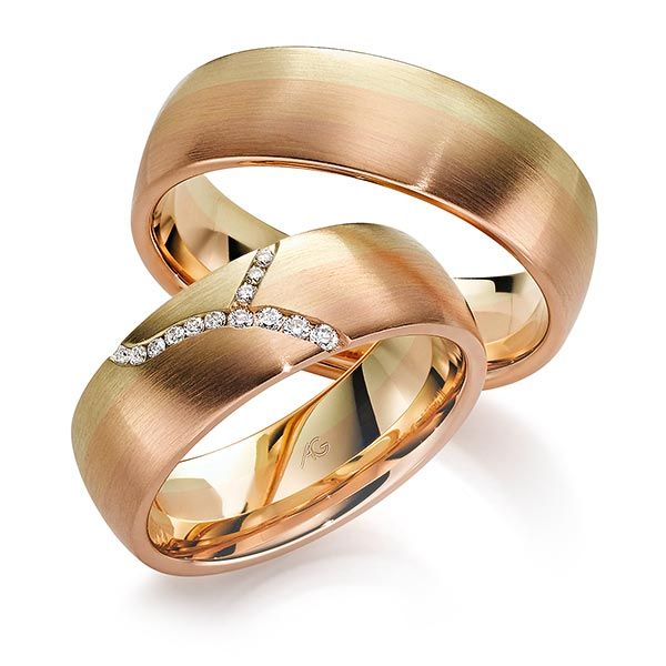 Kleurrijke trouwringen in Utrecht van Gerstner bij Juwelier Sluijsmans